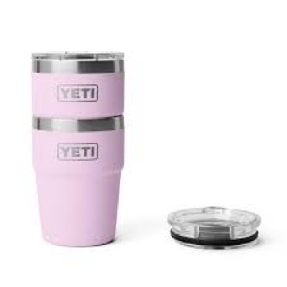 YETI Rambler Stackable 16oz Cherry Blossom Cup Mug Travel Cup Limited Edition - Picture 11 of 14